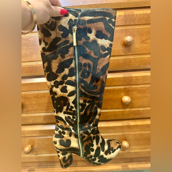 Louise et Cie Ponyhair Animal Print Boots Size 7.5 - Picture 5 of 7
